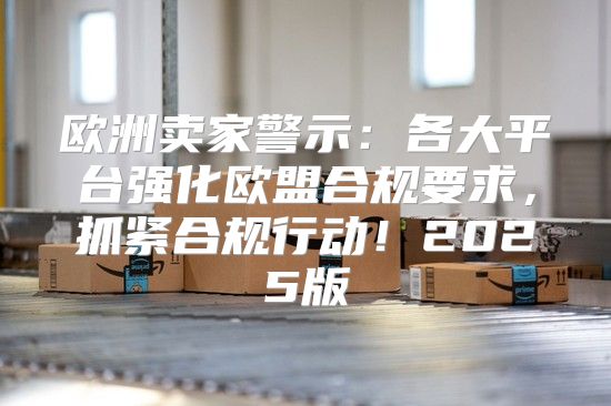 欧洲卖家警示：各大平台强化欧盟合规要求，抓紧合规行动！2025版