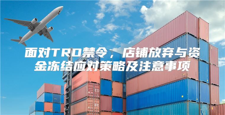 面对TRO禁令，店铺放弃与资金冻结应对策略及注意事项
