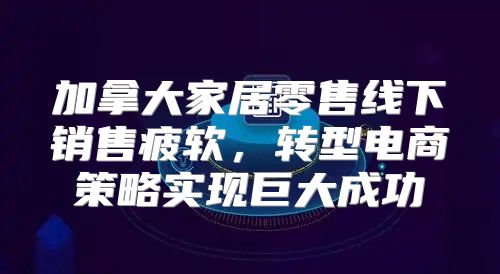 加拿大家居零售线下销售疲软，转型电商策略实现巨大成功