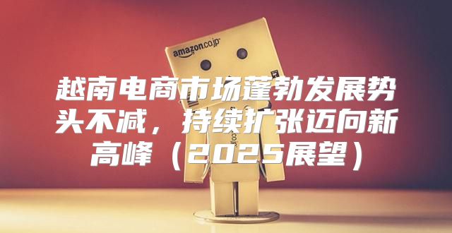 越南电商市场蓬勃发展势头不减，持续扩张迈向新高峰2025展望