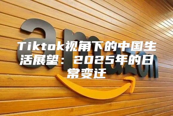 Tiktok视角下的中国生活展望：2025年的日常变迁