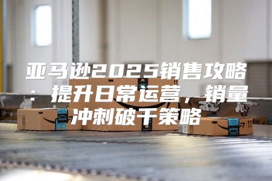亚马逊2025销售攻略：提升日常运营，销量冲刺破千策略