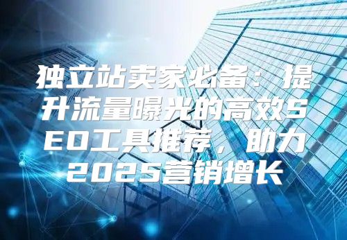 独立站卖家必备：提升流量曝光的高效SEO工具推荐，助力2025营销增长
