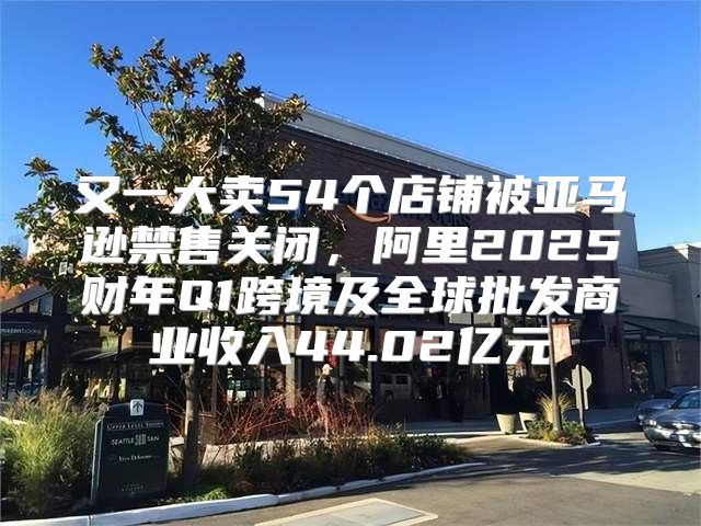 又一大卖54个店铺被亚马逊禁售关闭，阿里2025财年Q1跨境及全球批发商业收入44.02亿元