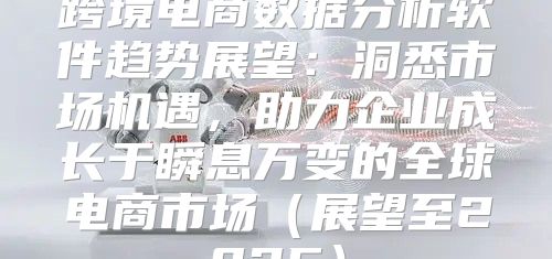跨境电商数据分析软件趋势展望：洞悉市场机遇，助力企业成长于瞬息万变的全球电商市场展望至2025