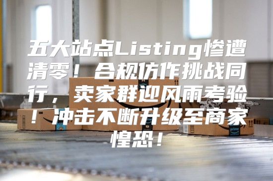 五大站点Listing惨遭清零！合规仿作挑战同行，卖家群迎风雨考验！冲击不断升级至商家惶恐！