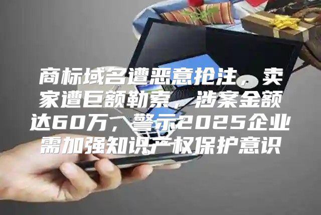商标域名遭恶意抢注，卖家遭巨额勒索，涉案金额达60万，警示2025企业需加强知识产权保护意识