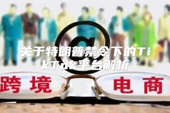 关于特朗普禁令下的TikTok平台解析