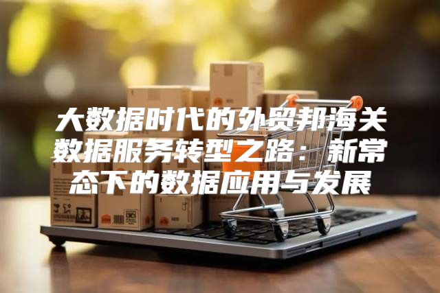 大数据时代的外贸邦海关数据服务转型之路：新常态下的数据应用与发展