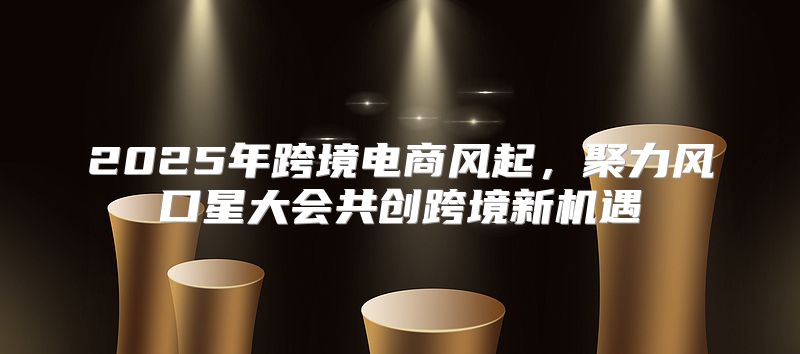 2025年跨境电商风起，聚力风口星大会共创跨境新机遇