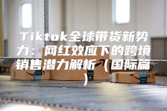 Tiktok全球带货新势力：网红效应下的跨境销售潜力解析国际篇