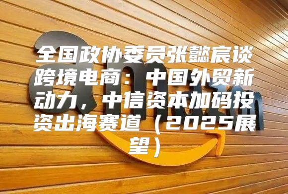 全国政协委员张懿宸谈跨境电商：中国外贸新动力，中信资本加码投资出海赛道2025展望