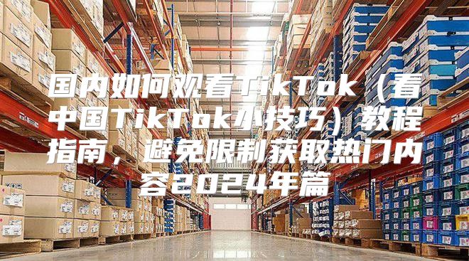 国内如何观看TikTok看中国TikTok小技巧教程指南，避免限制获取热门内容2025年篇