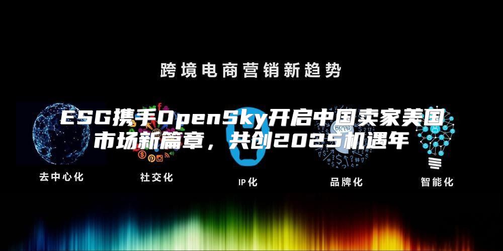 ESG携手OpenSky开启中国卖家美国市场新篇章，共创2025机遇年
