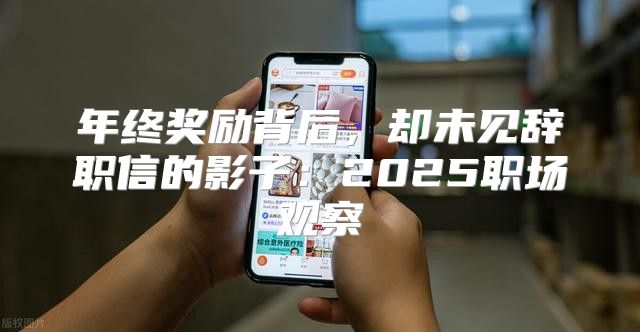 年终奖励背后，却未见辞职信的影子：2025职场观察