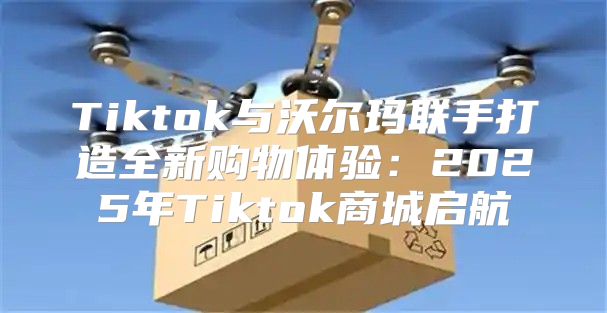 Tiktok与沃尔玛联手打造全新购物体验：2025年Tiktok商城启航