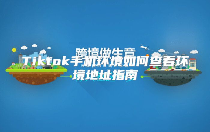 Tiktok手机环境如何查看环境地址指南