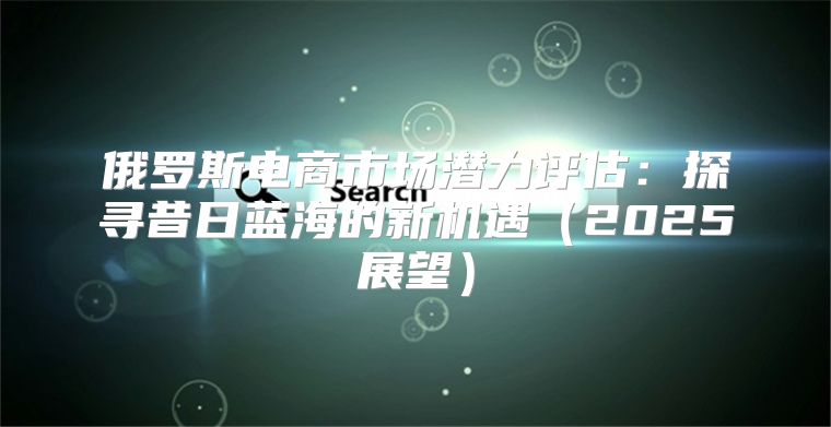 俄罗斯电商市场潜力评估：探寻昔日蓝海的新机遇2025展望