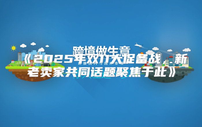 2025年双11大促备战，新老卖家共同话题聚焦于此