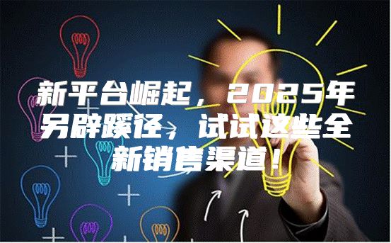 新平台崛起，2025年另辟蹊径，试试这些全新销售渠道！