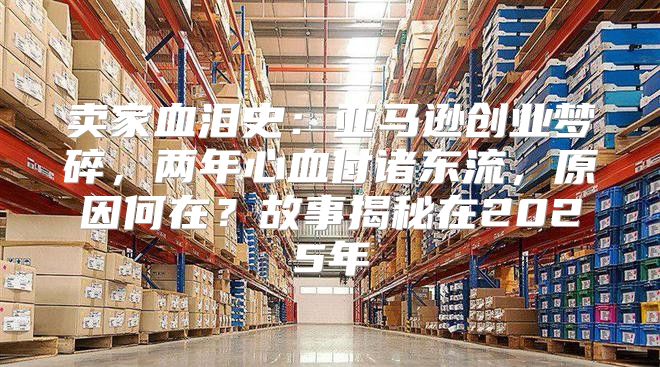卖家血泪史：亚马逊创业梦碎，两年心血付诸东流，原因何在？故事揭秘在2025年