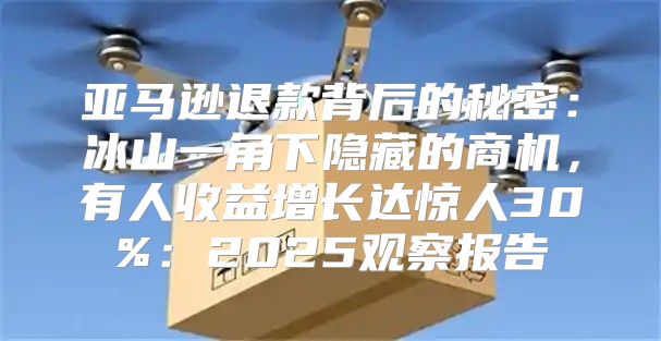 亚马逊退款背后的秘密：冰山一角下隐藏的商机，有人收益增长达惊人30%：2025观察报告