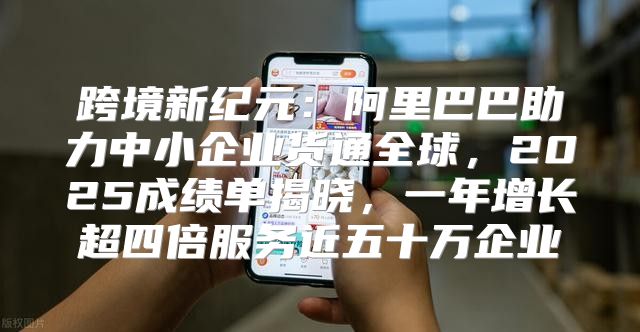 跨境新纪元：阿里巴巴助力中小企业货通全球，2025成绩单揭晓，一年增长超四倍服务近五十万企业