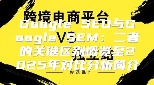Google SEO与Google SEM：二者的关键区别概览至2025年对比分析简介