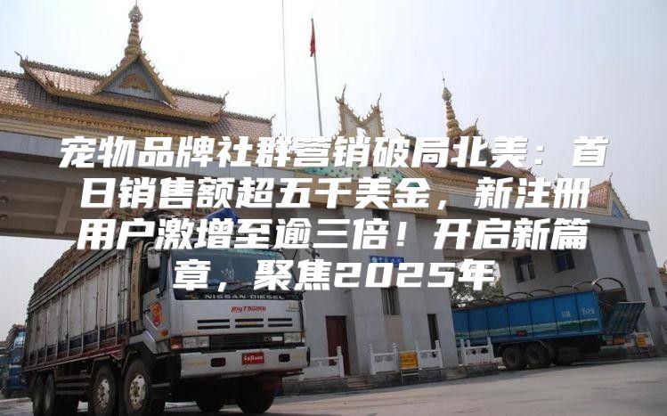 宠物品牌社群营销破局北美：首日销售额超五千美金，新注册用户激增至逾三倍！开启新篇章，聚焦2025年