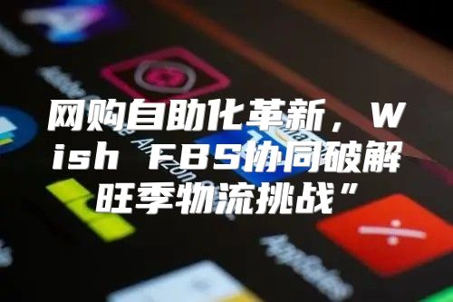 网购自助化革新，Wish FBS协同破解旺季物流挑战”