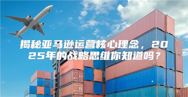 揭秘亚马逊运营核心理念，2025年的战略思维你知道吗？