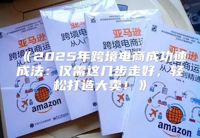 2025年跨境电商成功速成法：仅需这几步走好，轻松打造大卖！