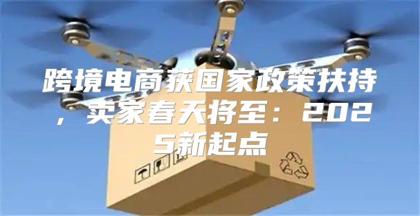 跨境电商获国家政策扶持，卖家春天将至：2025新起点