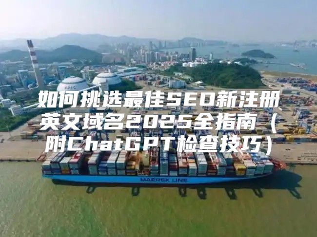 如何挑选最佳SEO新注册英文域名2025全指南附ChatGPT检查技巧