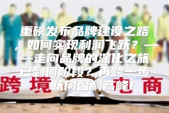 重磅发布品牌建设之路，如何实现利润飞跃？——走向品牌的深化之旅已到何阶段？再跨一步，跃向盈利高峰！
