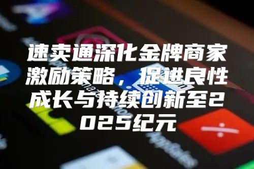 速卖通深化金牌商家激励策略，促进良性成长与持续创新至2025纪元