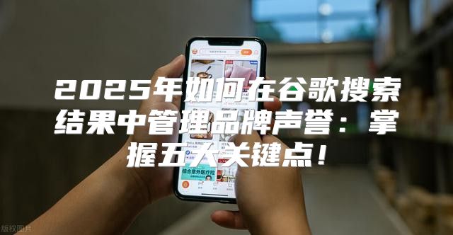 2025年如何在谷歌搜索结果中管理品牌声誉：掌握五大关键点！