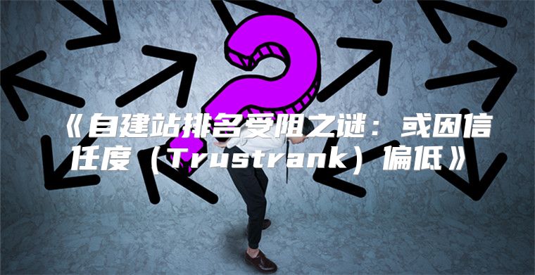 自建站排名受阻之谜：或因信任度Trustrank偏低