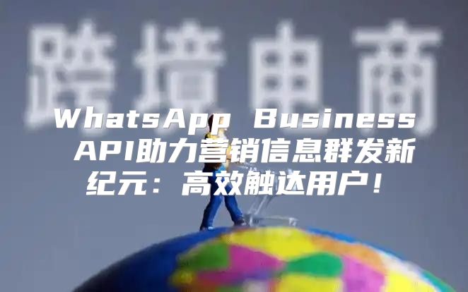 WhatsApp Business API助力营销信息群发新纪元：高效触达用户！