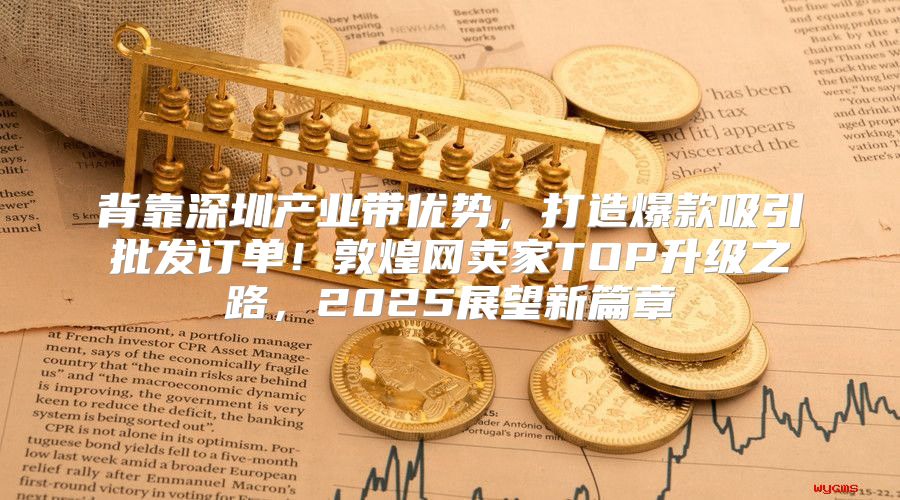 背靠深圳产业带优势，打造爆款吸引批发订单！敦煌网卖家TOP升级之路，2025展望新篇章