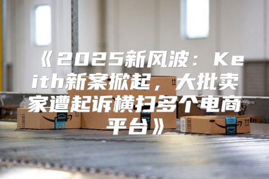 2025新风波：Keith新案掀起，大批卖家遭起诉横扫多个电商平台