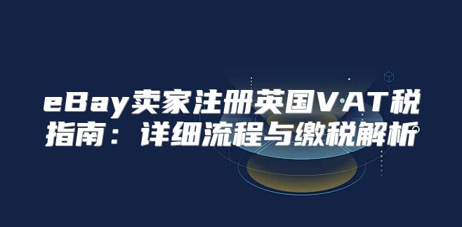 eBay卖家注册英国VAT税指南：详细流程与缴税解析