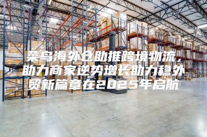 菜鸟海外仓助推跨境物流，助力商家逆势增长助力稳外贸新篇章在2025年启航