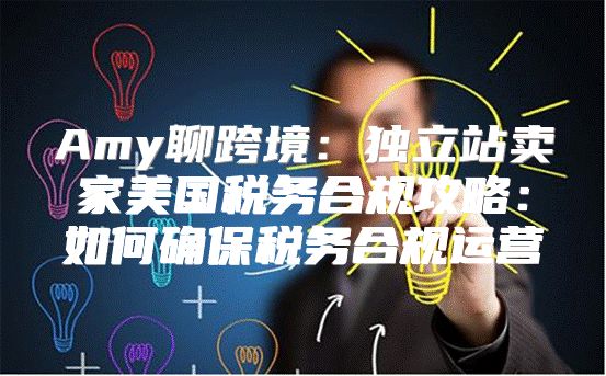 Amy聊跨境：独立站卖家美国税务合规攻略：如何确保税务合规运营