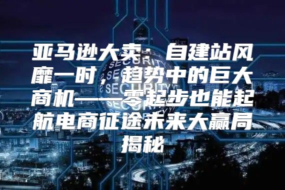 亚马逊大卖：自建站风靡一时，趋势中的巨大商机——零起步也能起航电商征途未来大赢局揭秘