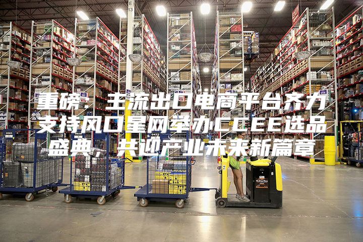 重磅：主流出口电商平台齐力支持风口星网举办CCEE选品盛典，共迎产业未来新篇章