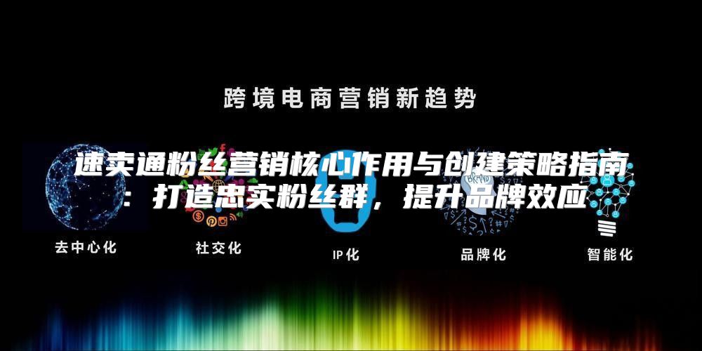 速卖通粉丝营销核心作用与创建策略指南：打造忠实粉丝群，提升品牌效应