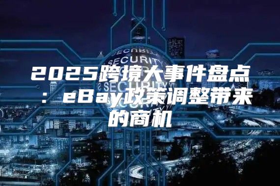 2025跨境大事件盘点⑨：eBay政策调整带来的商机
