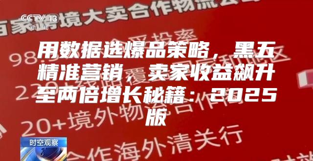 用数据选爆品策略，黑五精准营销，卖家收益飙升至两倍增长秘籍：2025版