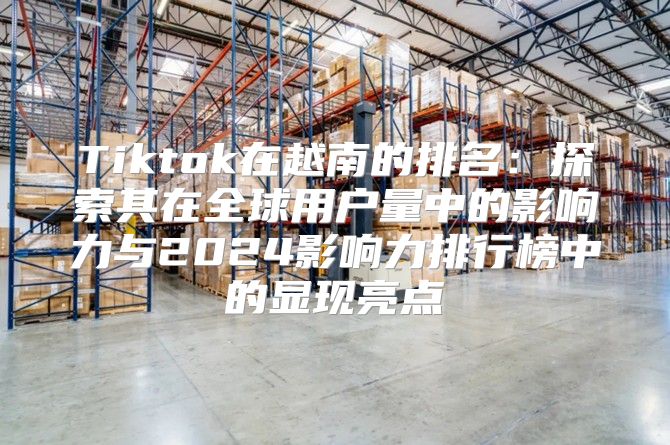 Tiktok在越南的排名：探索其在全球用户量中的影响力与2025影响力排行榜中的显现亮点